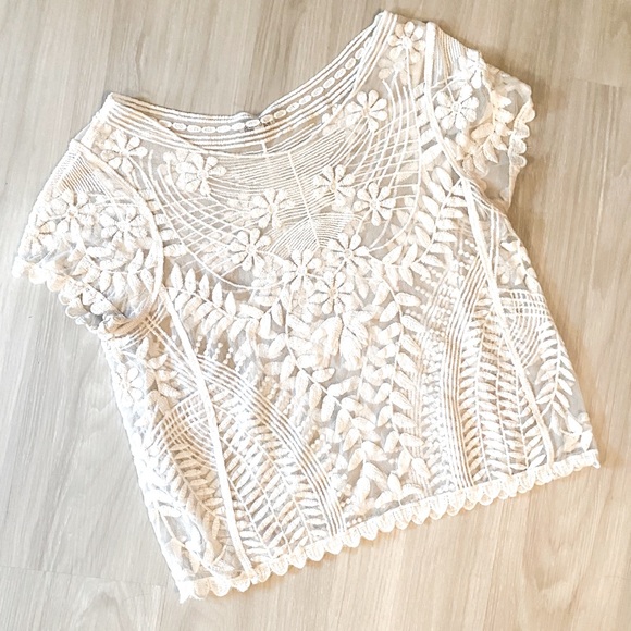 Maurices Tops - 4/$25 white lace top